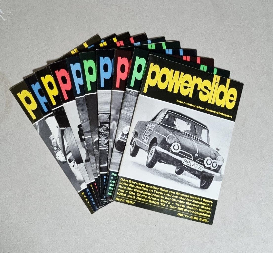 Riviste & Magazine: Powerslide Intern. Automobilsport 1967 10 Hefte – Usato da Liebefeld venduto da dreispitz94