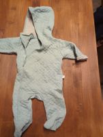 Baby Overall mit Kapuze, Grösse 62, hellblau, Top Zustand