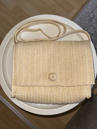 Woven Straw Shoulder Bag Beige (Sac Primark)