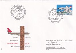 Flugpostbrief Pro Aero Nordpolflug 19.5.88