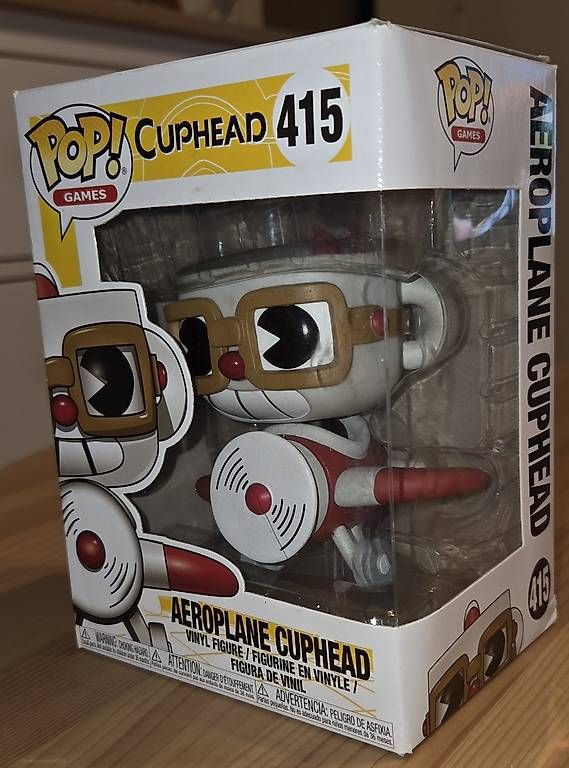 Figuren: Funko Pop Games - Cuphead #415 Aeroplane Cuphead – Gebraucht aus Lenzburg von Djroc
