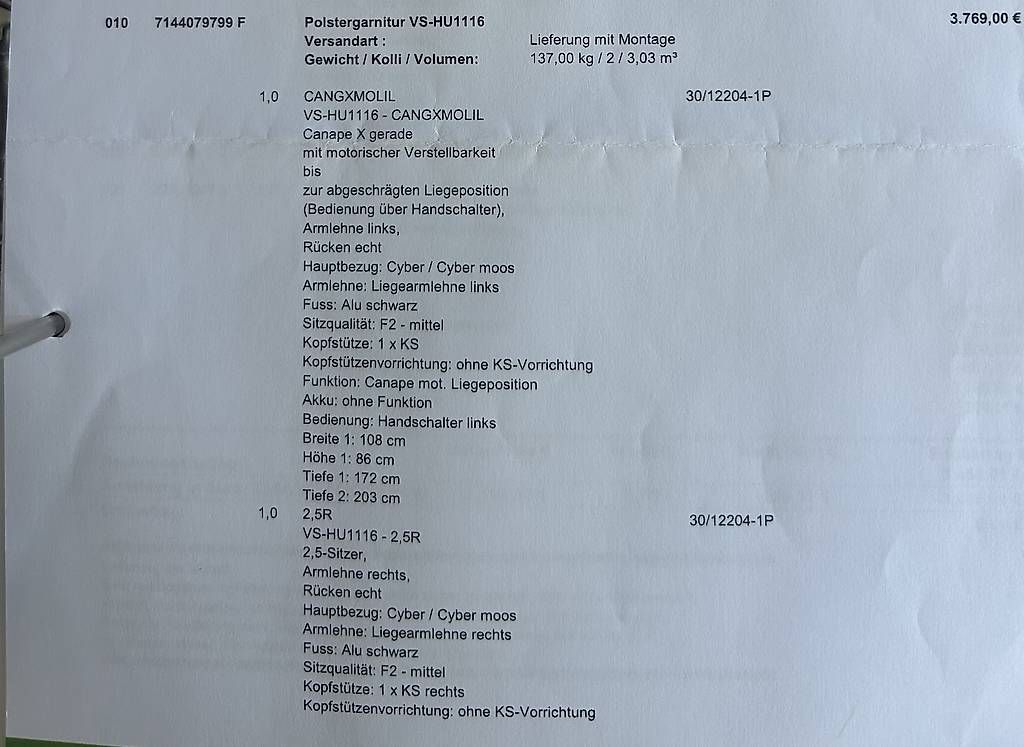 Divani: Neues Sofa – Nuovo (secondo la descrizione) da Birmensdorf ZH venduto da ani_8lcd 2