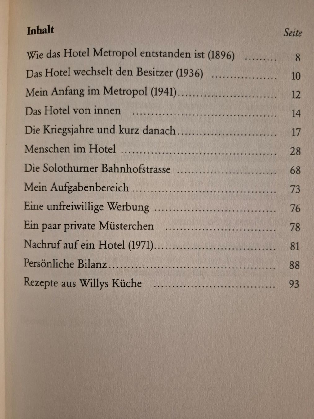 Libri: Das Hotel Metropol in Solothurn – Usato da Balsthal venduto da Jamamoegg 1