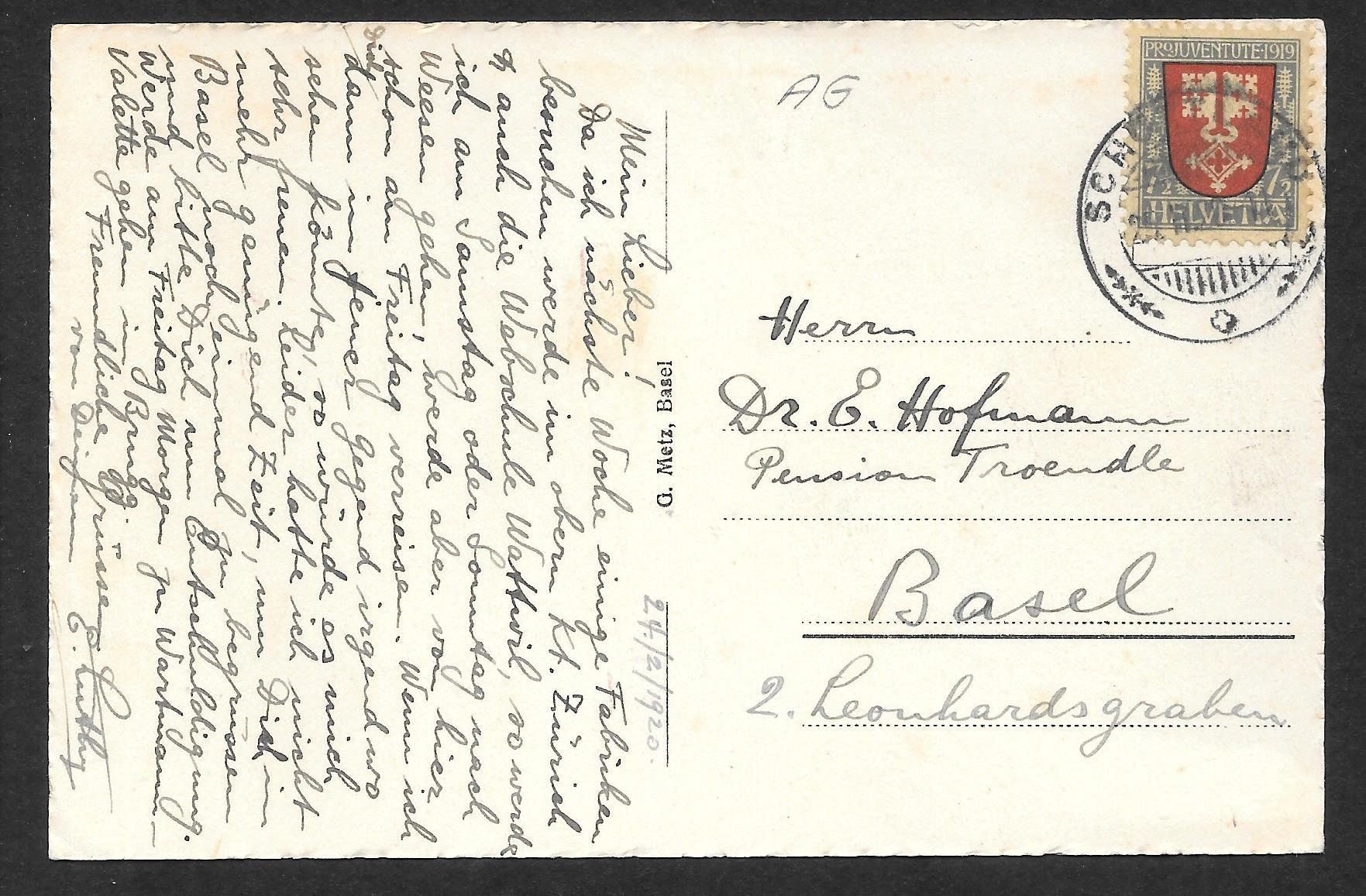 Cartoline postali: Schöftland Gesamtansicht – Usato da Olten venduto da clotaldi 1
