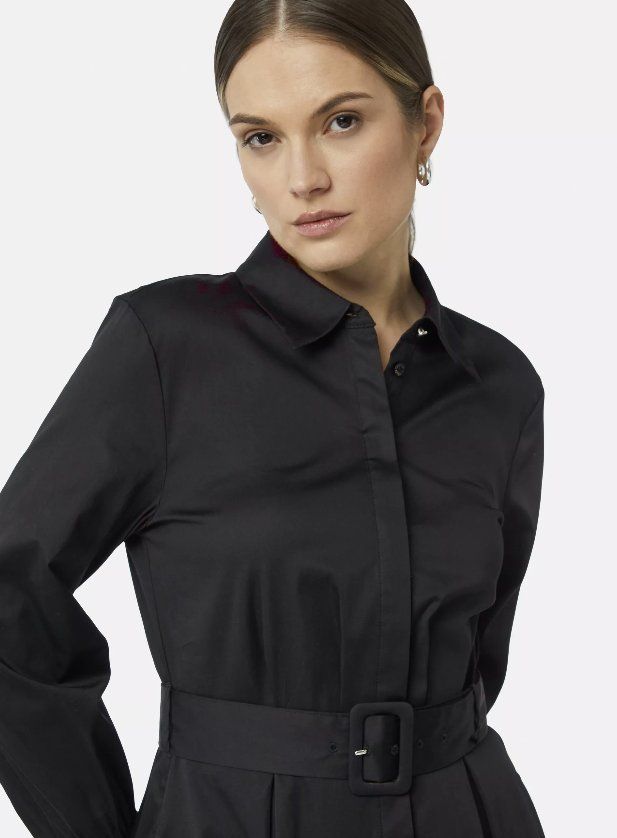 Comma Robes: Comma Midikleid/Hemdkleid Schwarz, Gr. 36 – D'occasion à Riedholz par han_fy6l 3
