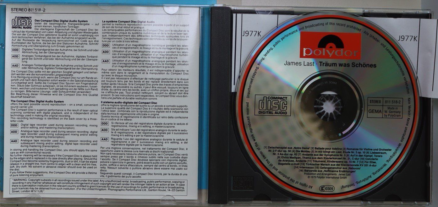CDs: James Last – Träum Was Schönes – Gebraucht aus Luzern von CONTENTI 1