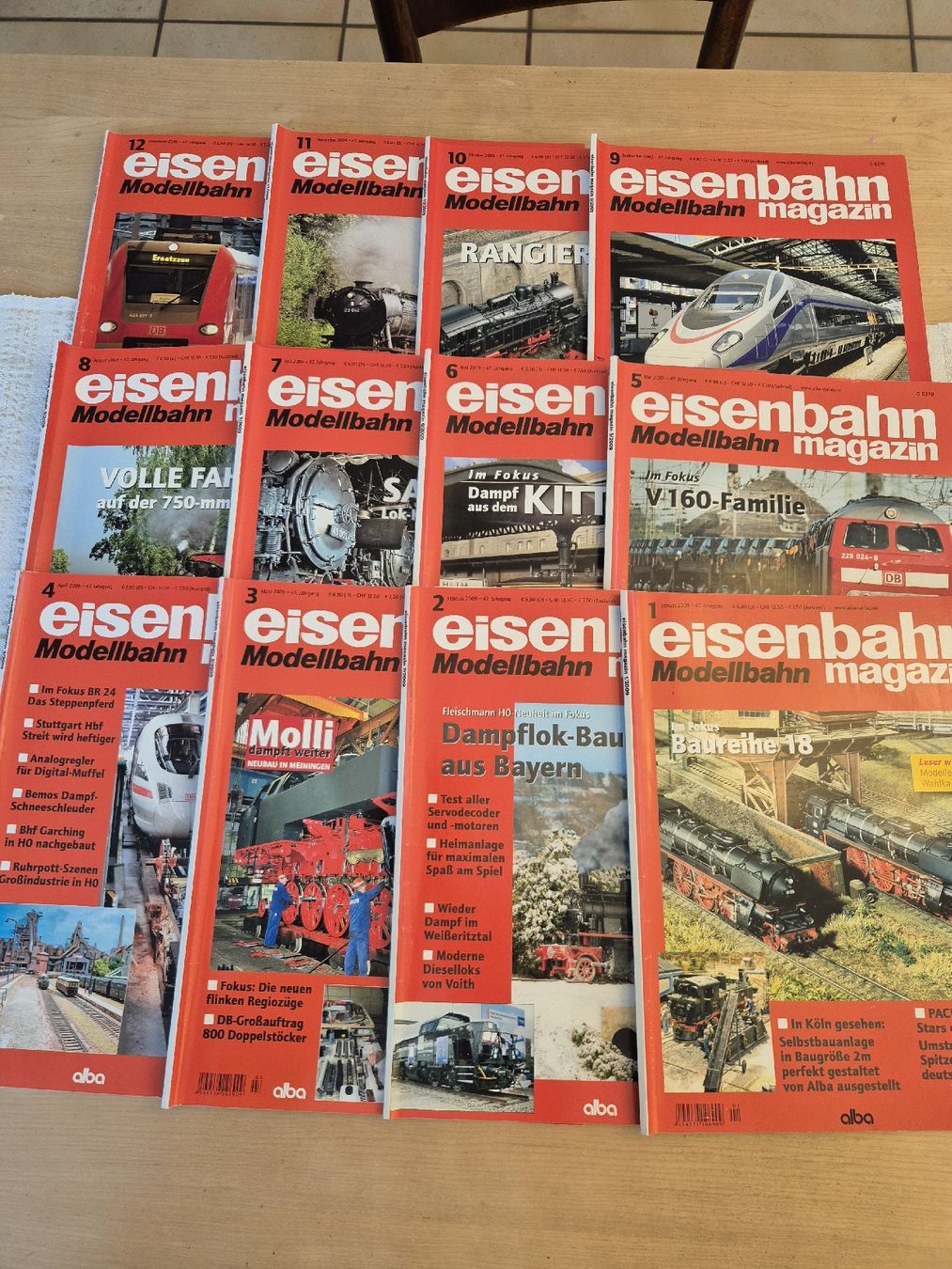Riviste & Magazine: Eisenbahn Modellbahn Magazin 2009 – Usato da Ehrendingen venduto da Amigo5