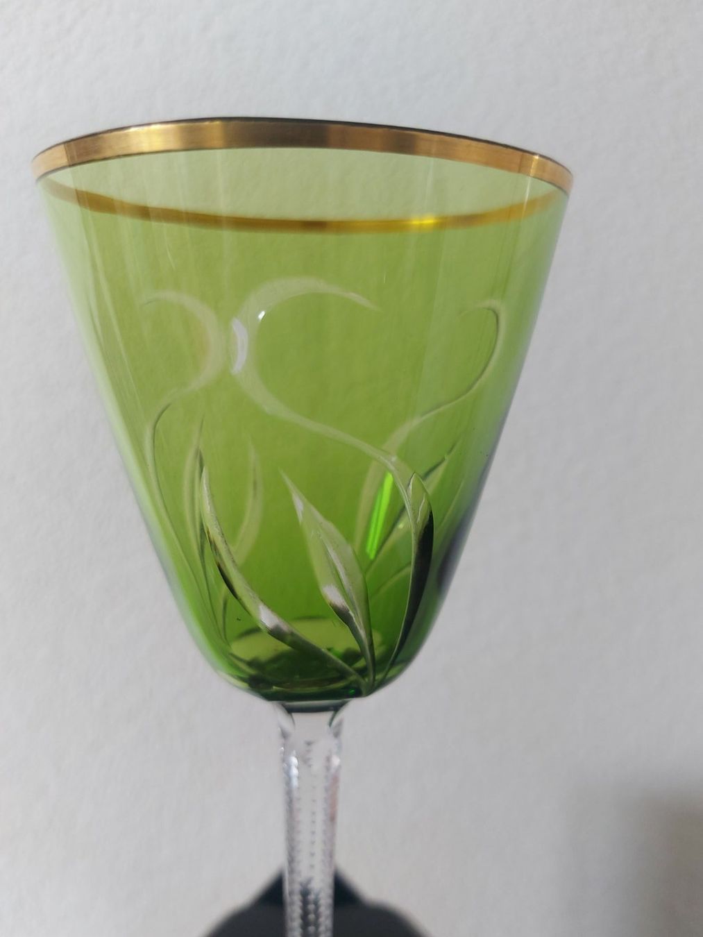 Lambert Bicchieri: Weinglas, Val Saint Lambert circa 1905 Jugendstil – Usato da Pfäffikon ZH venduto da eric0113