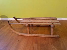 Alter Davoser Holzschlitten – aus den 1970er-Jahren