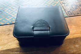 Omega Uhrenbox Vintage Watch Box Leder Schwarz
