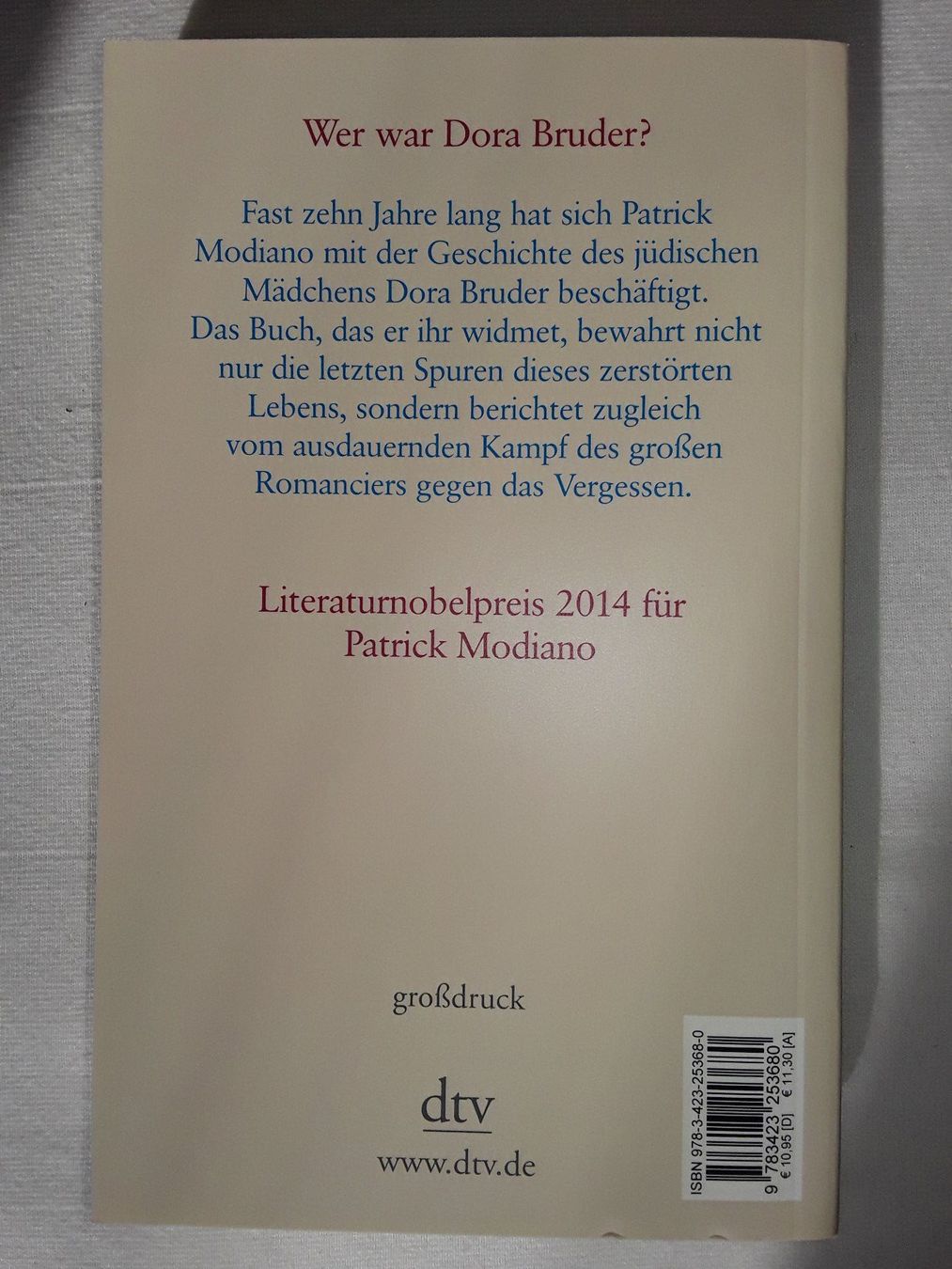Livres: Patrick Modiano - Dora Bruder – D'occasion à Wattwil par tannenmeise73 1
