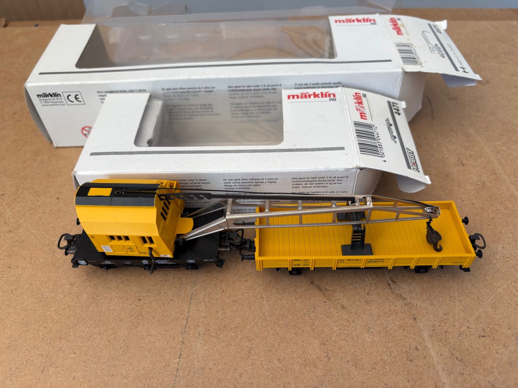 Märklin Modelleisenbahnen: Marklin 4671 + 4471 Kranwagen – Gebraucht aus Hauterive NE von eriamch