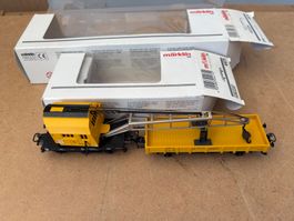 Marklin 4671 + 4471 Kranwagen