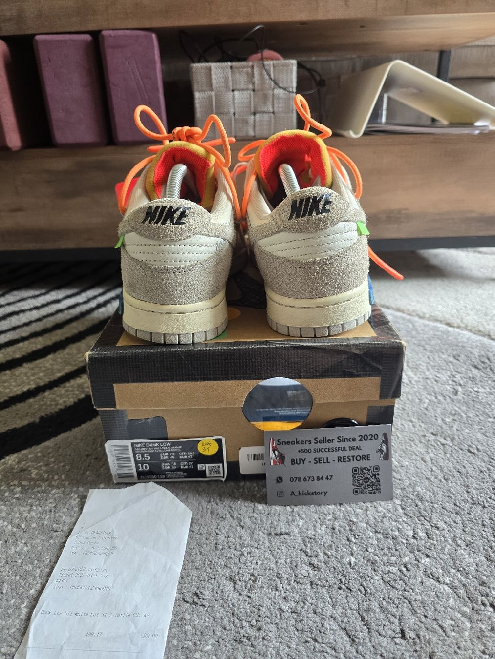 Scarpe da uomo: Dunk off white Lot 31/50 – Usato da Bôle venduto da A_Kickstory 6