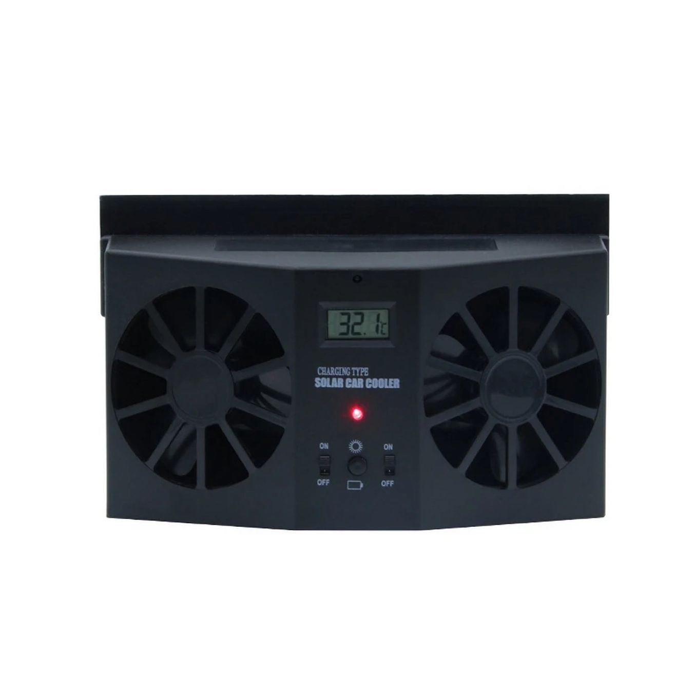 Ventilatori: Solar Auto Ventilator Doppelgebläse Fenster LCD Thermometer – Nuovo e nell'imballaggio originale da Rickenbach b. Wil venduto da Sunbeam_7 2