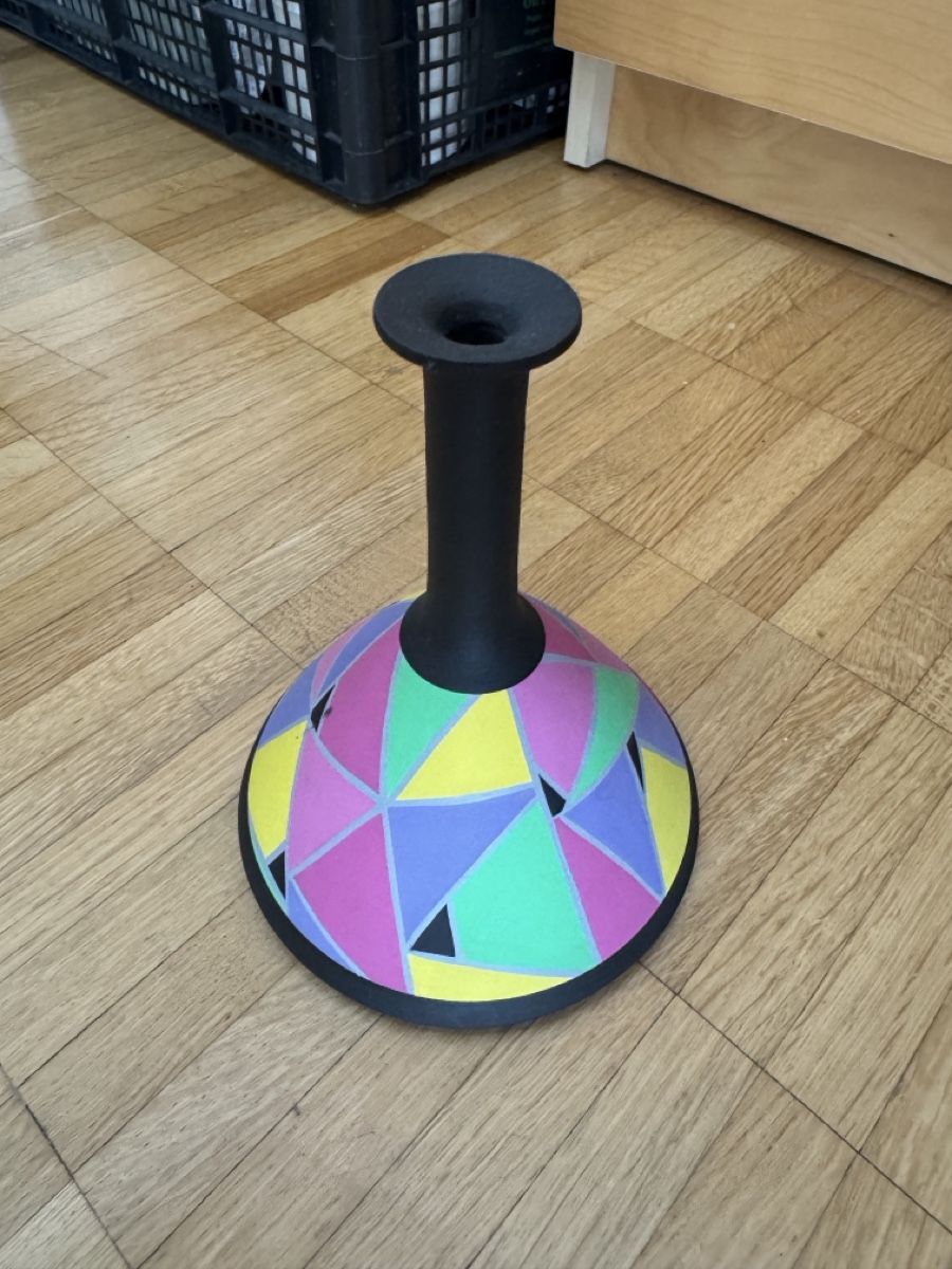 Vasen & Gefässe: Vaso decorativo colorato geometrico – Gebraucht aus Viganello von BlackPanda0003