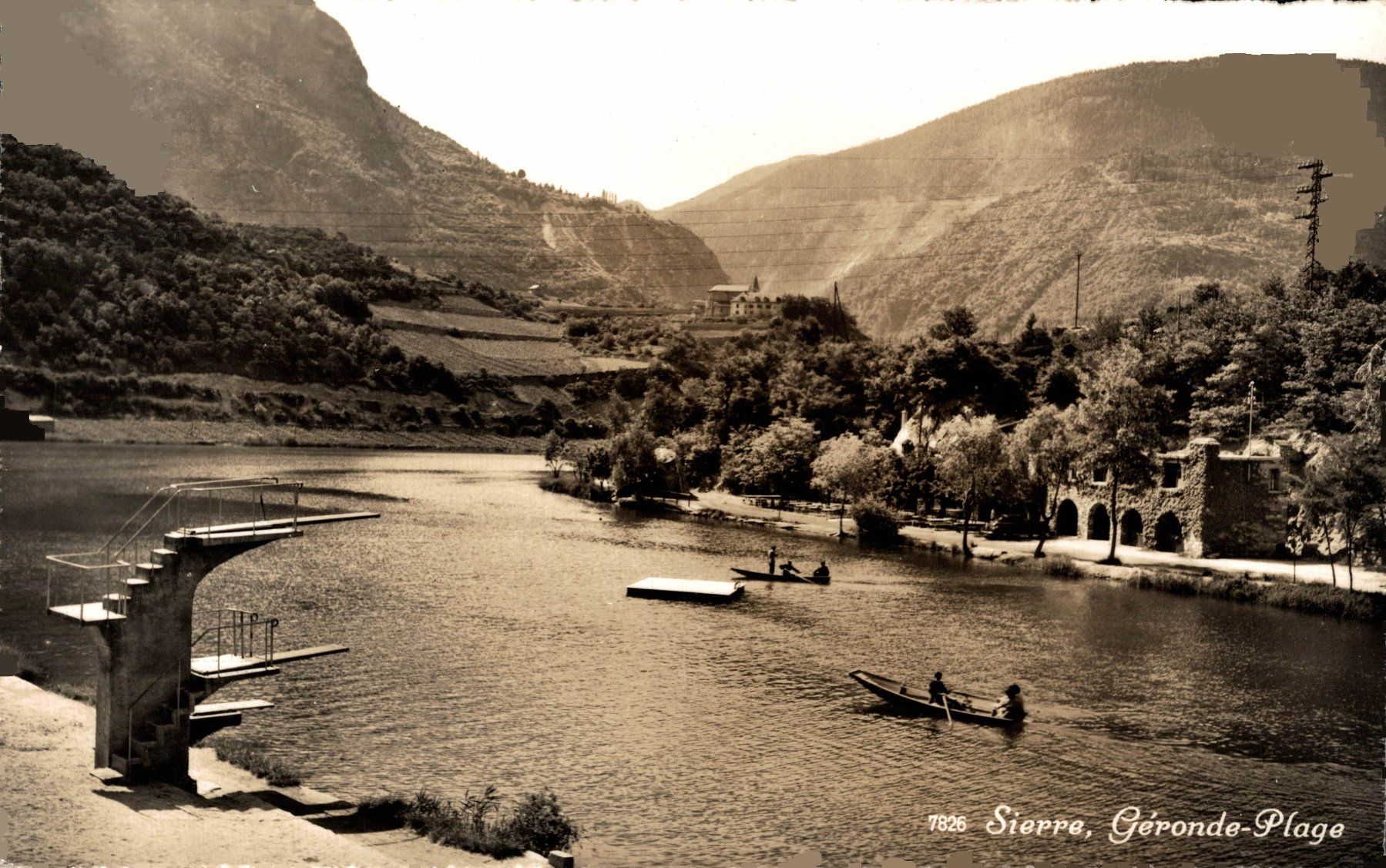 Cartoline postali: Sierre - Géronde-Plage – Usato da Bronschhofen venduto da Astore