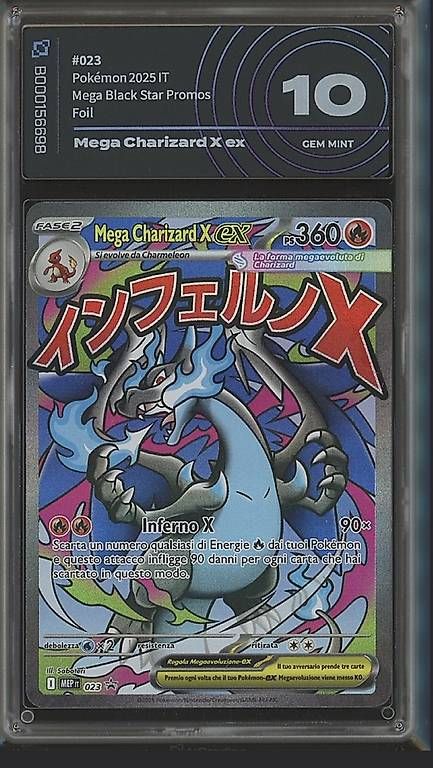 Pokémon Carte collezionabili: Mega Charizard ex - Pokemon 2025 IT - GEM MINT 10! Rara – Nuovo (secondo la descrizione) da Tenero venduto da ler_q7wt