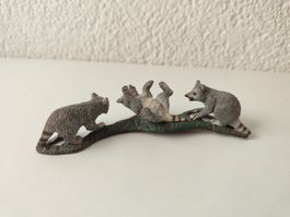 Schleich Waschbär Familie Waldtiere Zoo Set Sammlung