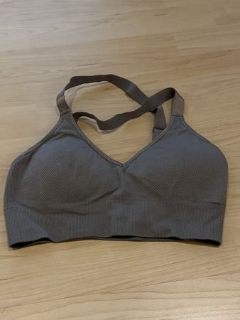H&M Sport BH, Khaki, Grösse M
