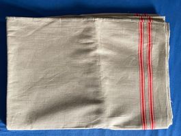 Antikes Rolltuch Leinen Mangeltuch Stoff 240 x 91 cm 48