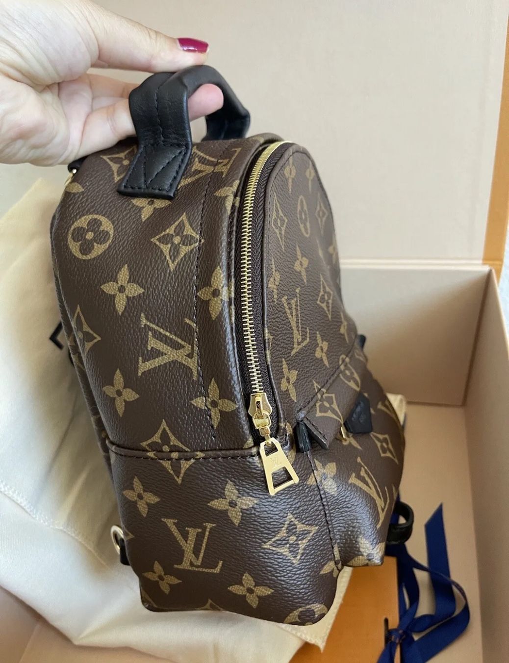 Louis Vuitton Zaini: ORIGINAL Louis Vuitton Palm Springs Mini backpack Monogram – Nuovo e nell'imballaggio originale da Frauenfeld venduto da Vanityroom 4