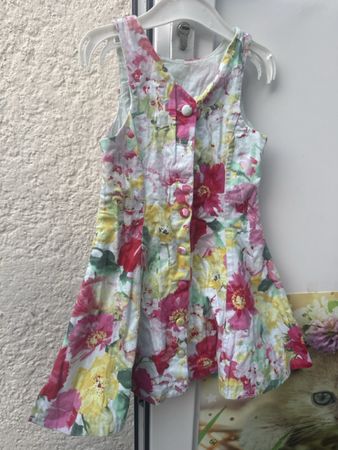 Polo Ralph Lauren Kleid geblümtes Muster Grösse 4T Baumwolle