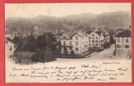 Flawil - Bahnhofplatz - 1900