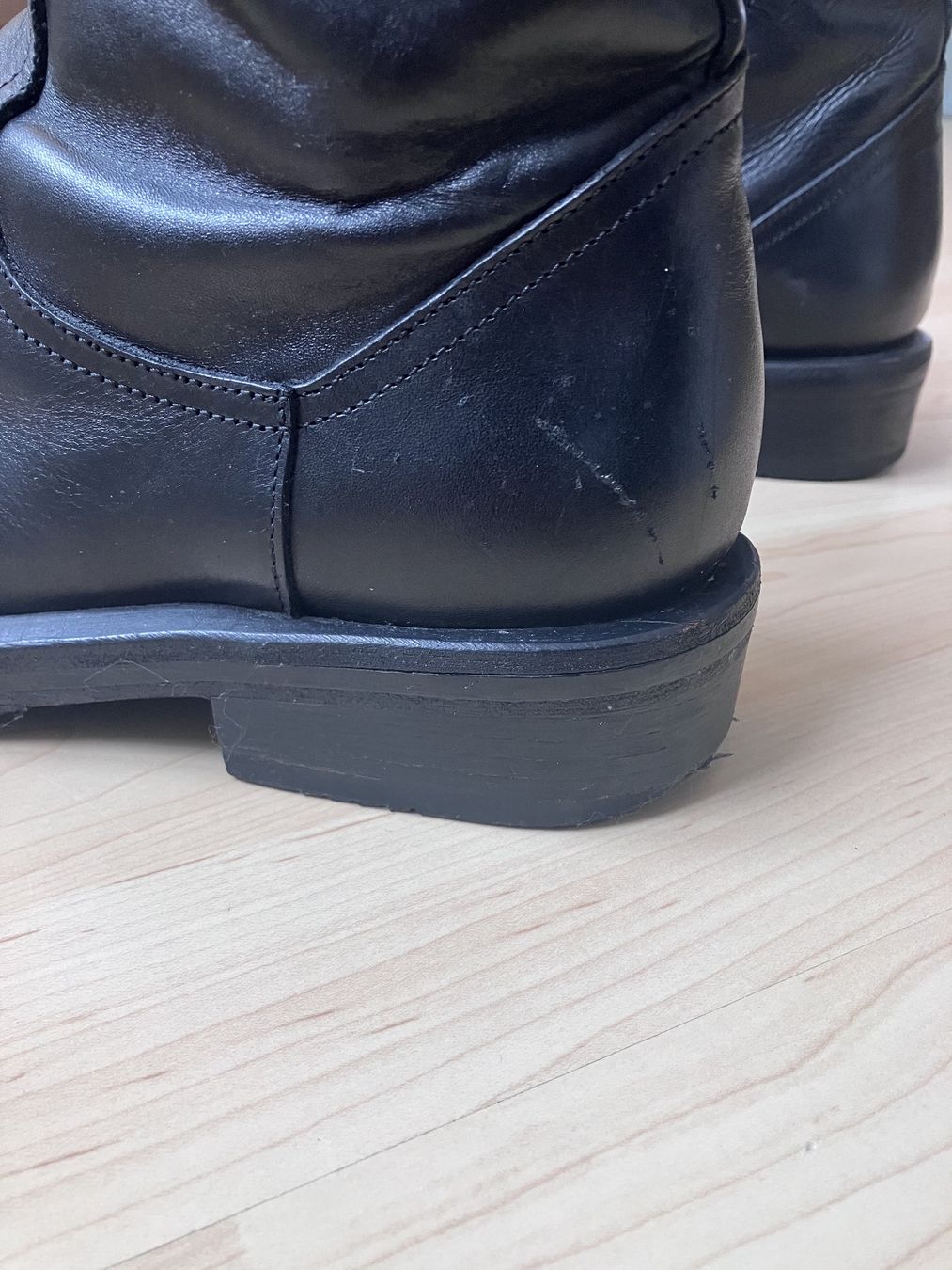 Scarpe da uomo: ANN DEMEULEMEESTER Labor Nero Leather Boots – Usato da Jona venduto da jallah 3