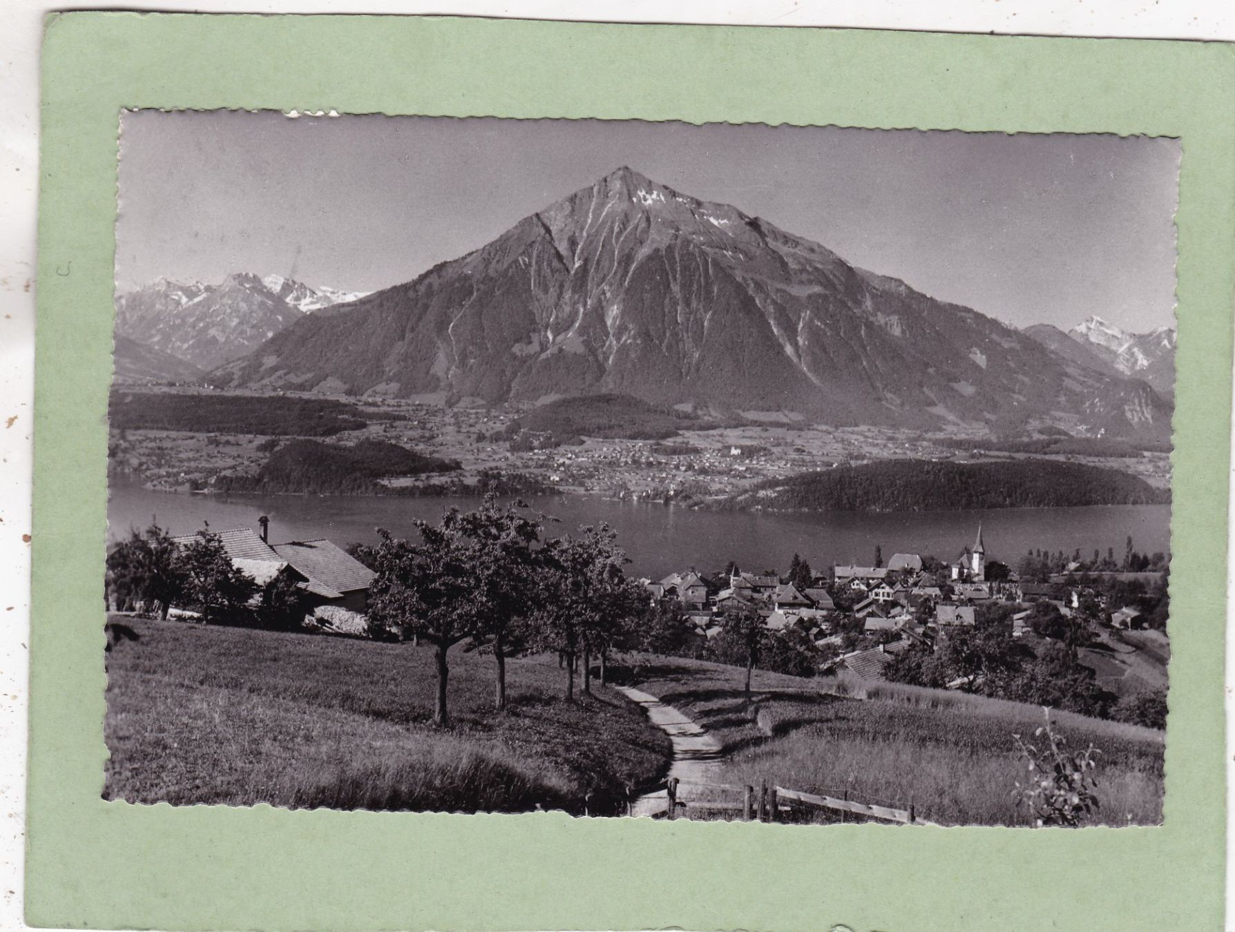 Cartoline postali: Sigriswil mit dem Niesen 1951 – Usato da Herisau venduto da Lisegrat2008