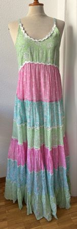 Miss June Paris, robe longue Sandra, coton, taille unique