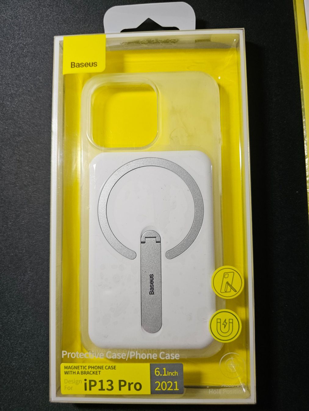 Baseus Cover & Protezioni schermo: Baseus iPhone 13 Pro Hülle mit Magnet und Ständer - Neu! – Nuovo e nell'imballaggio originale da Biberist venduto da ShopSoltan