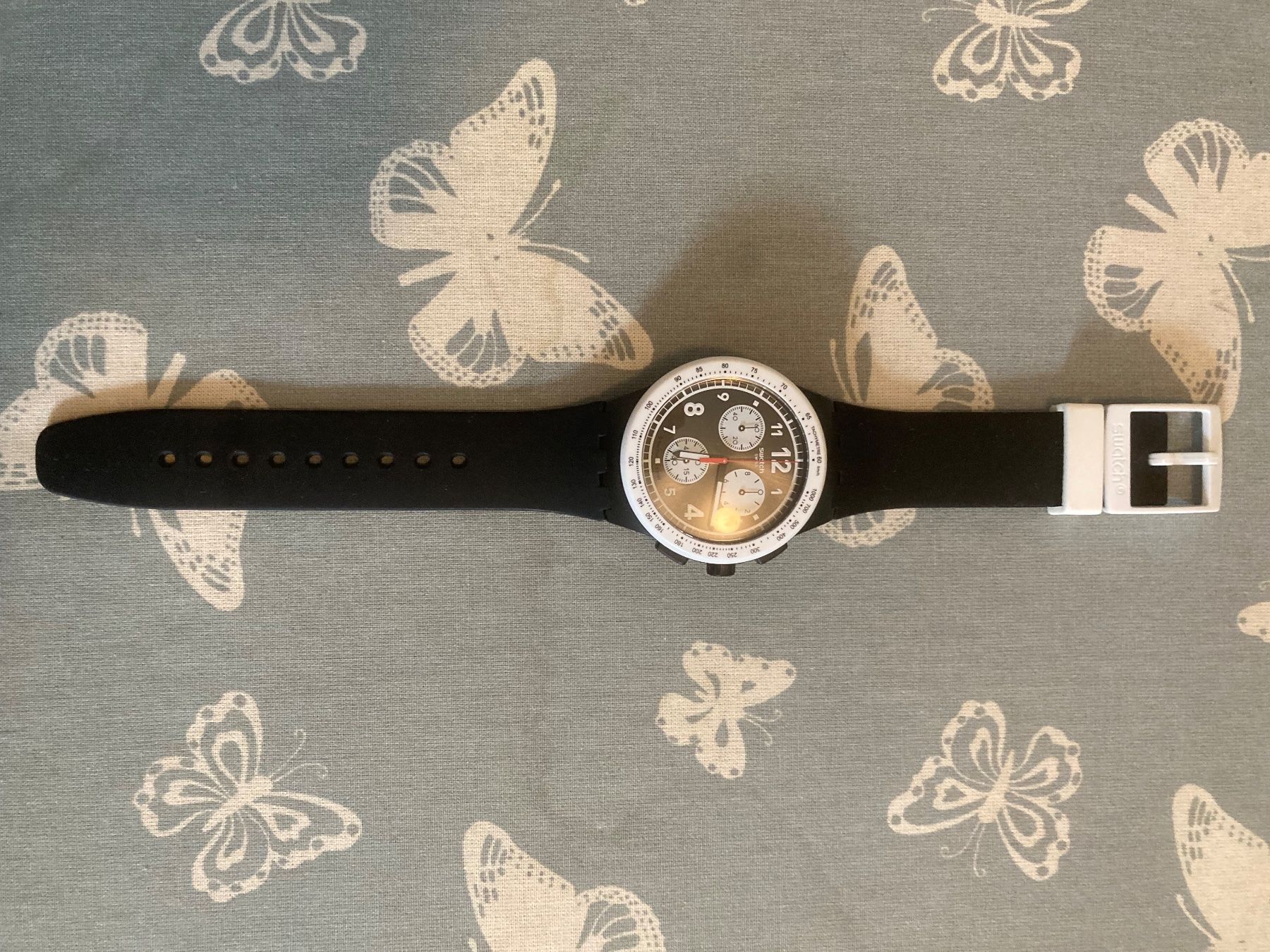 Swatch Uhren: Swatch Chronograph "NOTHING BASIC ABOUT BLACK" – Neu (gemäss Beschreibung) aus Brig von Dani691