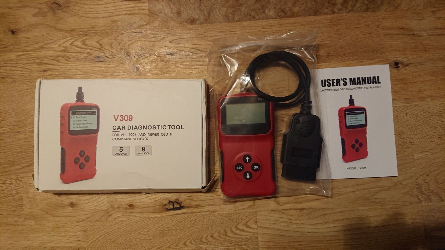 Tutti gli attrezzi: V309 OBD2 Auto Diagnose Tool - Fehlercode Leser – Nuovo e nell'imballaggio originale da Grenchen venduto da Zombiepolizist