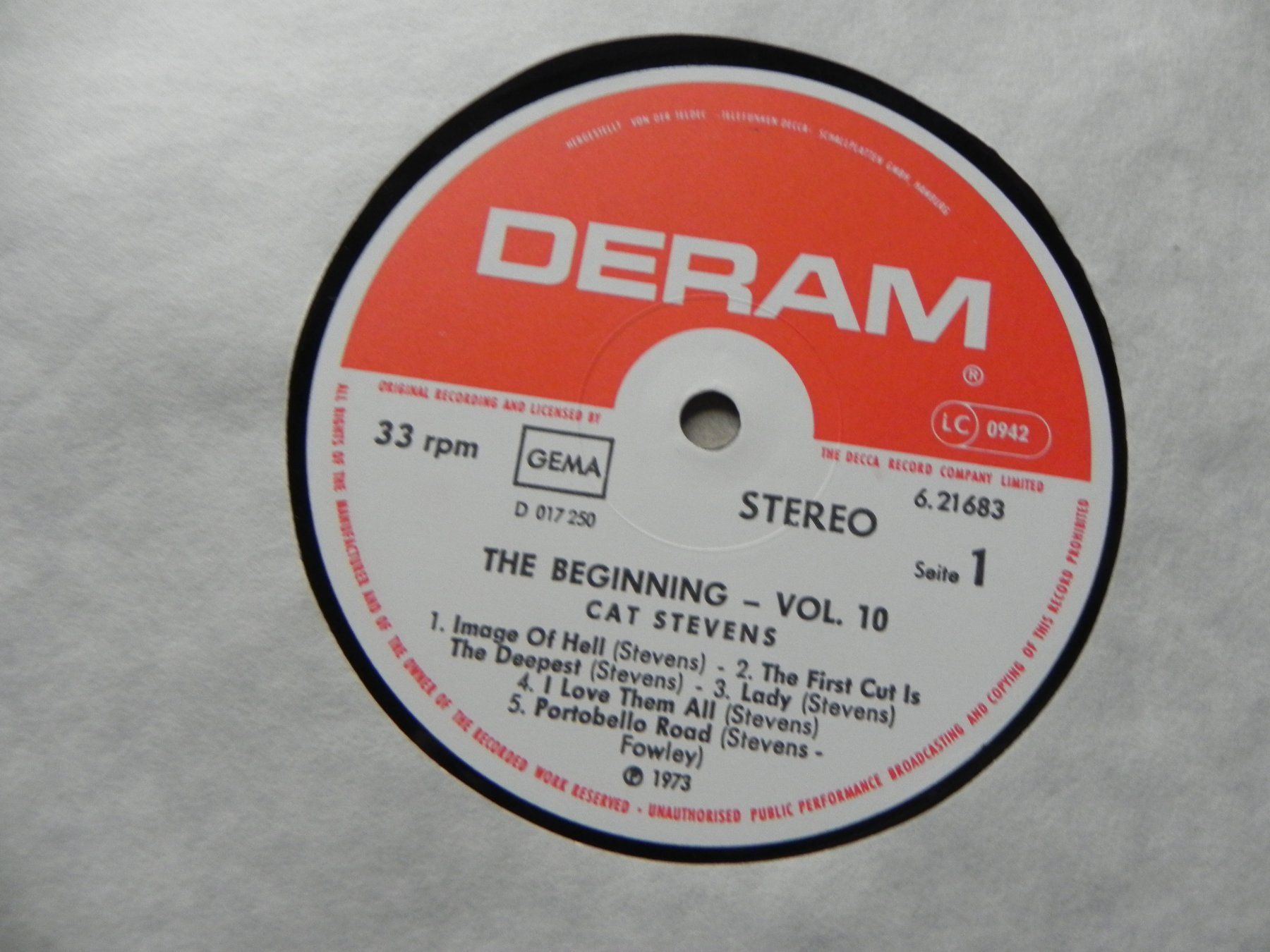 Dischi in vinile: LP brit. Folk Rock Sänger Cat Stevens 1973 The Beginning – Usato da Siebnen venduto da krimsie 3