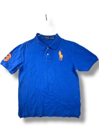 Polo Ralph Lauren Classic Fit Bleu big poney jaune - M