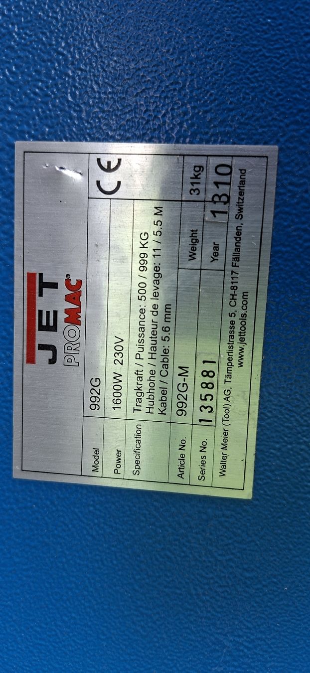 Promac Altro per stoccaggio & trasporto: Seilwinde elektrisch 500/999 kg – Usato da Weinfelden venduto da Ranja02 2