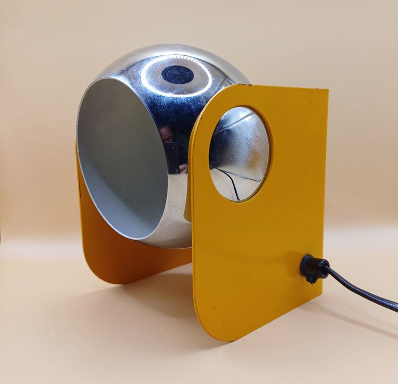 Lampe De Bureau Vintage RR - Design Années 60 - Halogène Orange - Dimmable - Hauteur 41 Cm - Neuf
