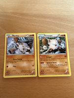 2 Pokemon Karten: Mankey & Primeape