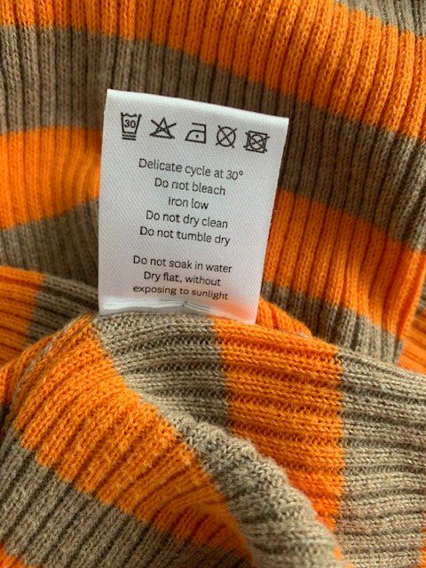 Maglioni & Felpe: Ringel-Pulli in beige/orange / Gr. S/M – Usato da Zürich venduto da gonthemove 4