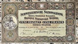 5 Franks Schweiz 1952!!! UNC!!!