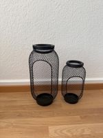Deko Laternen Set, schwarz, neuwertig, für drinnen/draussen