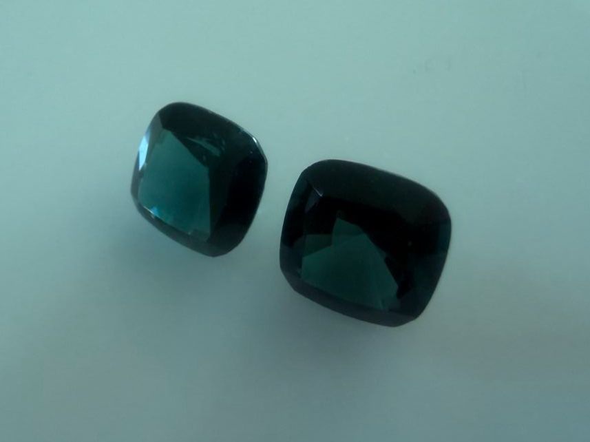 Edelsteine: INDIGOLITH TURMALIN   " Pair "   4.55cts  Nigeria – Neu und originalverpackt aus Seftigen von tigers12 3