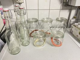 Glasflaschen Bülach Weckgläser Einmachgläser Fermentiergläse