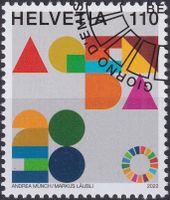 2022, Nr.1914 (Agenda) mit Ersttags-Eck-Stempel.