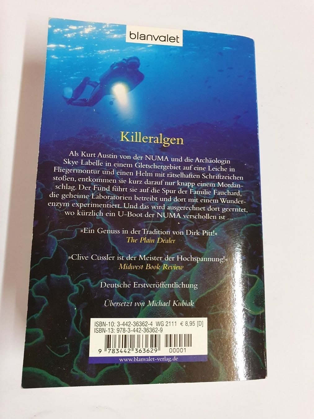 Libri: Clive Cussler - Killeralgen – Usato da Oberdorf BL venduto da BaldenEagle 2