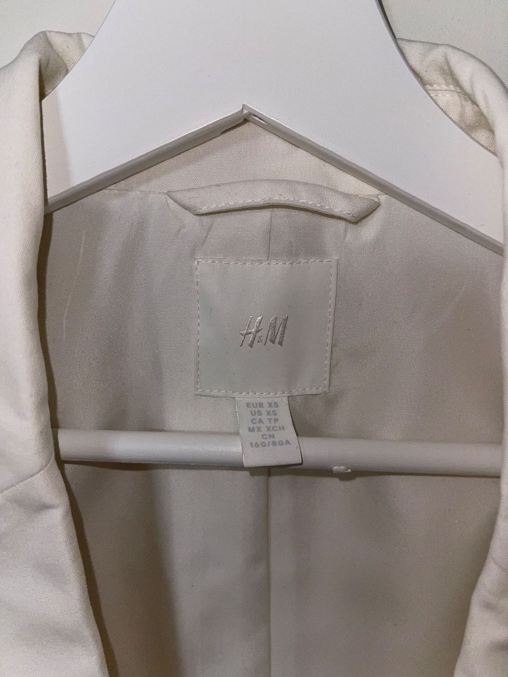 H&M Gilet & Giacche senza maniche: Weste Weiss H&M oversized XS – Usato da Zug venduto da MC2CC 1