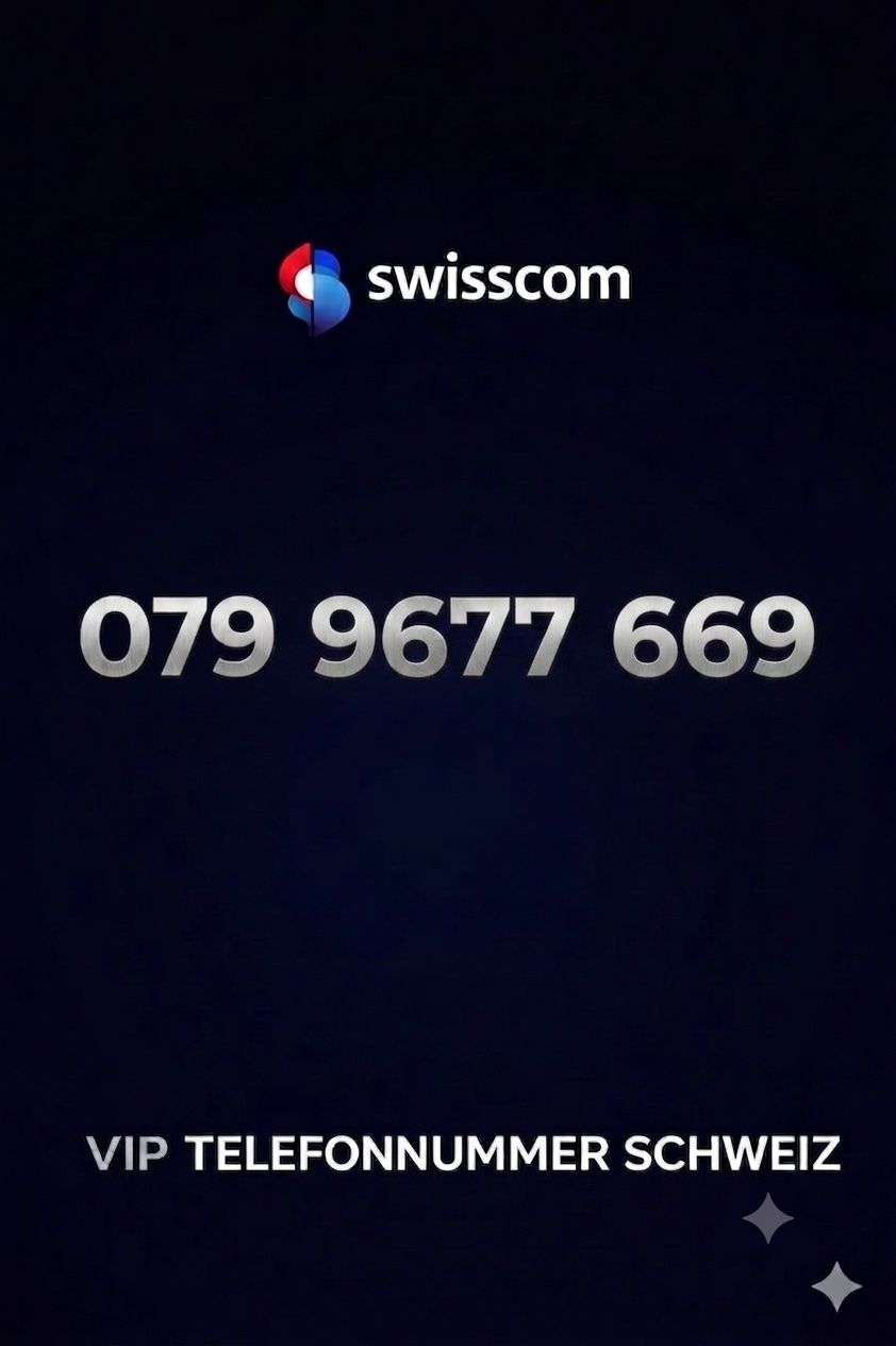 Swisscom Carte prepagate: 079 966 77 69 VIP NUMMER  Sim Karte – Nuovo e nell'imballaggio originale da Tagelswangen venduto da 321mejns