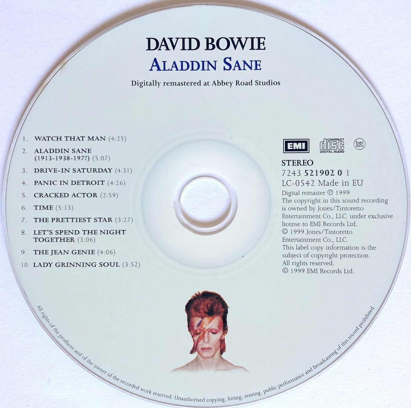 CDs: DAVID BOWIE - ALADDIN SANE – Gebraucht aus Bottens von hotter-than-hell 3