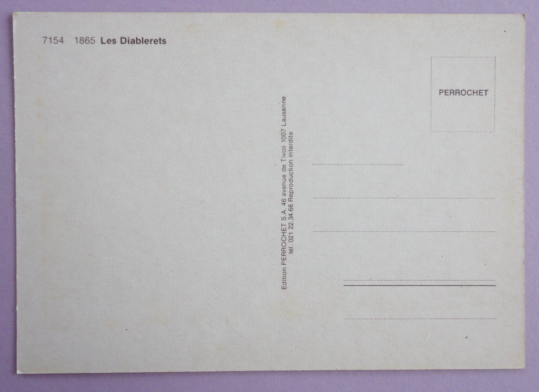 Cartoline postali: Les Diablerets – Usato da Fétigny venduto da Billy2miny 1